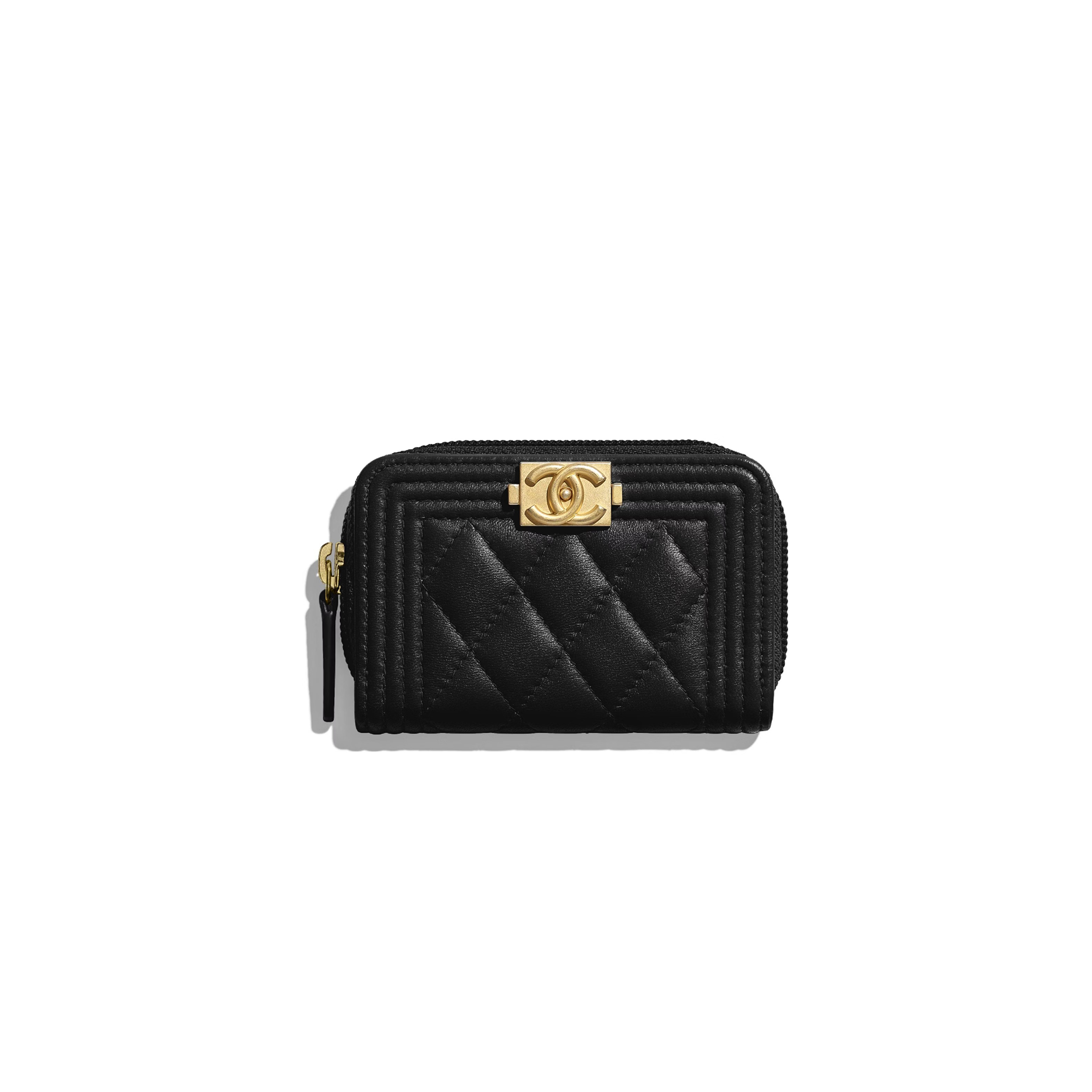 CHANEL BOY ZIPPED COIN PURSE A80602 (11*7.5*2cm)